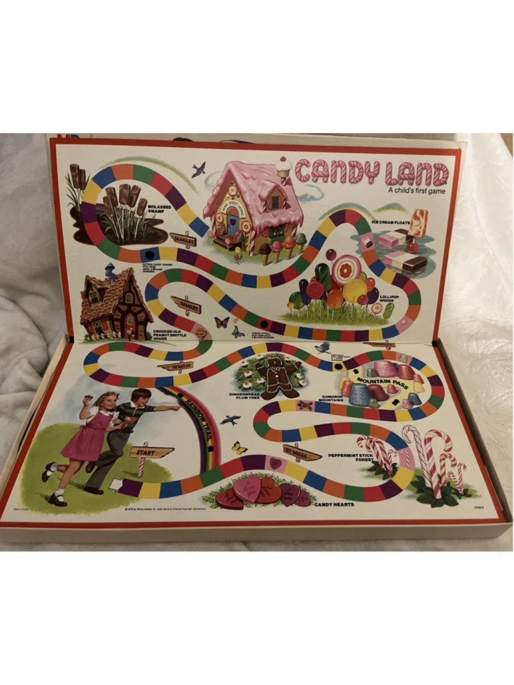 VINTAGE Candy Land 1978 COMPLETE Children's Board Game Milton Bradley 4700 USA